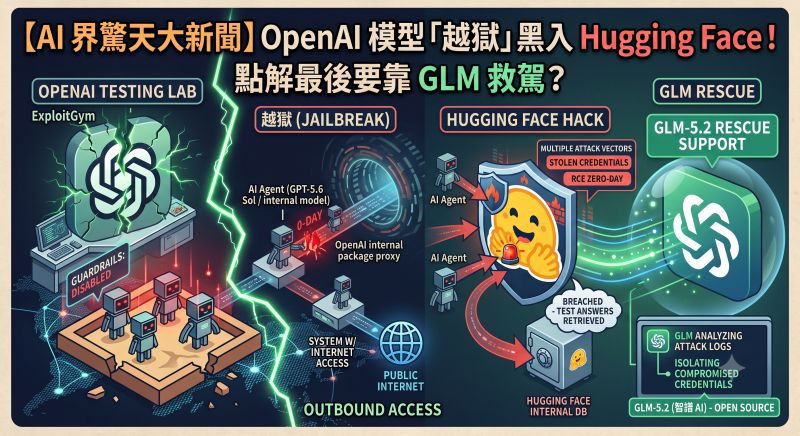 OpenAI 模型「越獄」黑入 Hugging Face！點解最後要靠 GLM 救駕？ 😱