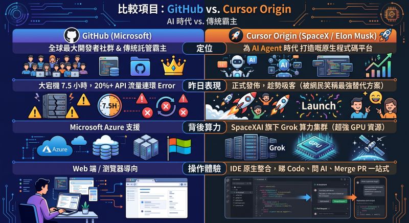 A Hellish Coincidence? GitHub Goes Down as Cursor Launches Its "Origin" Code Hosting Platform the Same Day!