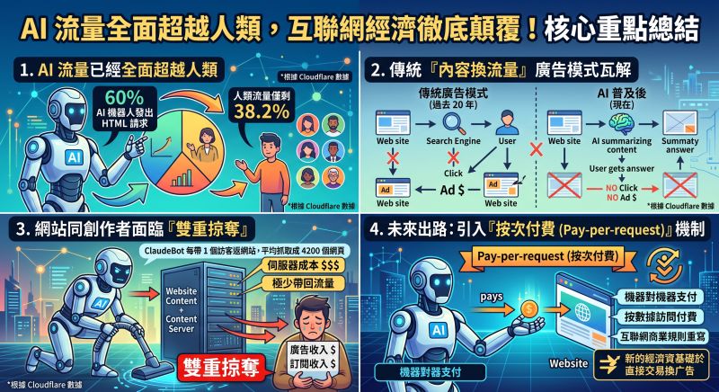 靠網頁內容落廣告賺錢已經行唔通?AI 流量全面玩殘傳統模式 💸